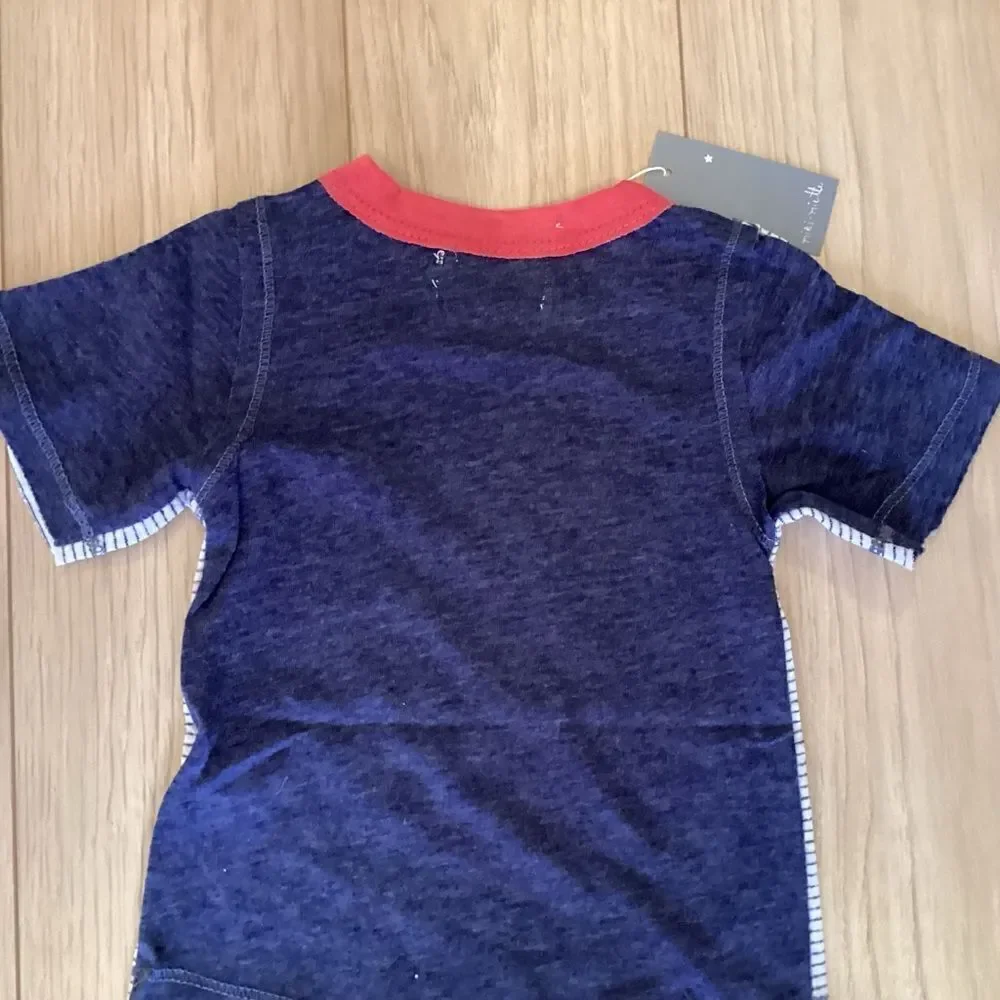 NWY. Miki Miette Brand Baby Boys 6 mos. 2 pc Shorts & Top Set